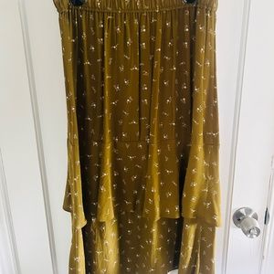 Madewell Floral Tiered Midi Skirt